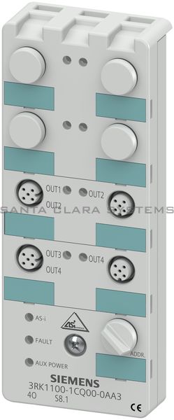 Siemens 3RK1100-1CQ00-0AA3 Digital I/O Module | 3RK1100-1CQ00-0AA3 Product Image