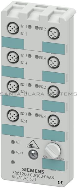 Siemens 3RK1200-0DQ00-0AA3 Digital I/O Module | 3RK1200-0DQ00-0AA3 Product Image