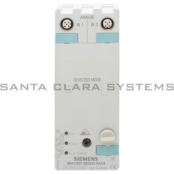 Siemens 3RK1207-2BQ00-0AA3 Analog Input Module Product Image
