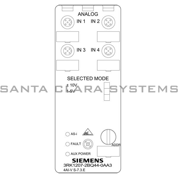 Siemens 3RK1 207-2BQ44-0AA3  Analog Input Module | 3RK1207-2BQ44-0AA3 Product Image
