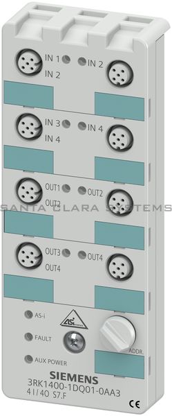Siemens 3RK1400-1DQ01-0AA3 Digital I/O Module | 3RK1400-1DQ01-0AA3 Product Image