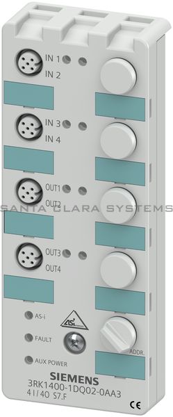 Siemens 3RK1400-1DQ02-0AA3 Digital I/O Module | 3RK1400-1DQ02-0AA3 Product Image