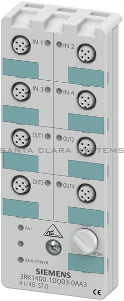 Siemens 3RK1400-1DQ03-0AA3 Digital I/O Module | 3RK1400-1DQ03-0AA3 Product Image