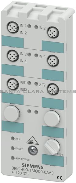 Siemens 3RK1400-1MQ00-0AA3 Digital I/O Module | 3RK1400-1MQ00-0AA3 Product Image