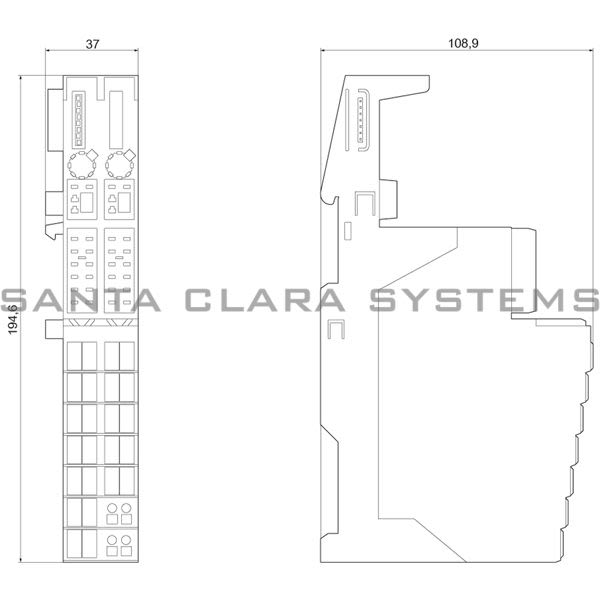 Siemens 3RK1903-3AA00 Terminal Module | PROFIsafe Product Image