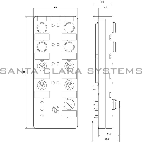 Siemens 3RK2100-1CQ00-0AA3 Digital I/O Module | 3RK2100-1CQ00-0AA3 Product Image