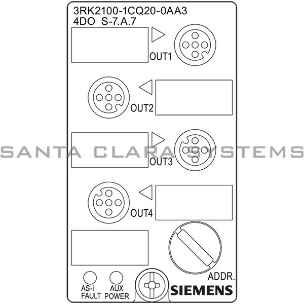Siemens 3RK2100-1CQ20-0AA3 Digital I/O Module | 3RK2100-1CQ20-0AA3 Product Image
