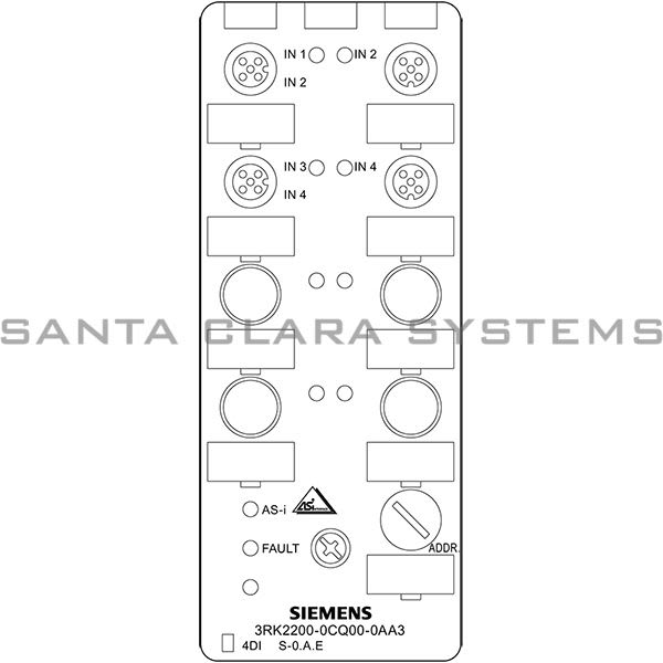 Siemens 3RK2200-0CQ00-0AA3 Digital I/O Module | 3RK2200-0CQ00-0AA3 Product Image