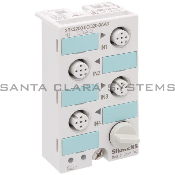 Siemens 3RK2200-0CQ20-0AA3 Digital I/O Module | 3RK2200-0CQ20-0AA3 Product Image