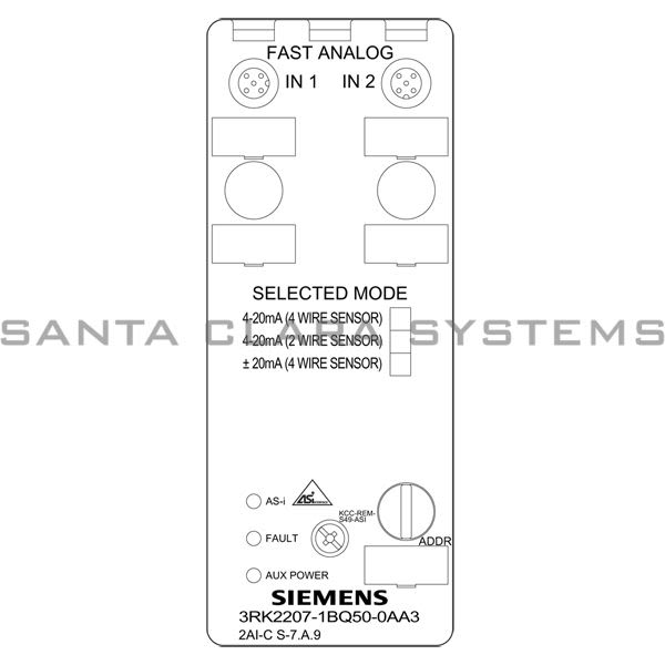 Siemens 3RK2207-1BQ50-0AA3 Analog Input Module | 3RK2207-1BQ50-0AA3 Product Image