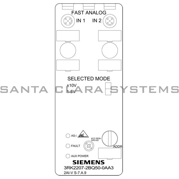 Siemens 3RK2207-2BQ50-0AA3 Analog Input Module | 3RK2207-2BQ50-0AA3 Product Image