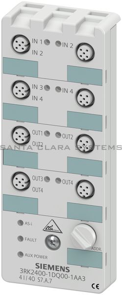 Siemens 3RK2 400-1DQ00-1AA3  Digital I/O Module | 3RK2400-1DQ00-1AA3 Product Image