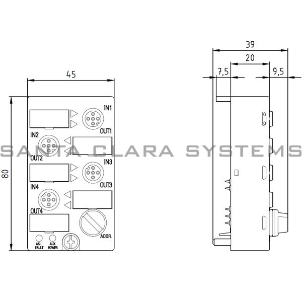 Siemens 3RK2400-1GQ20-1AA3 Digital I/O Module | 3RK2400-1GQ20-1AA3 Product Image