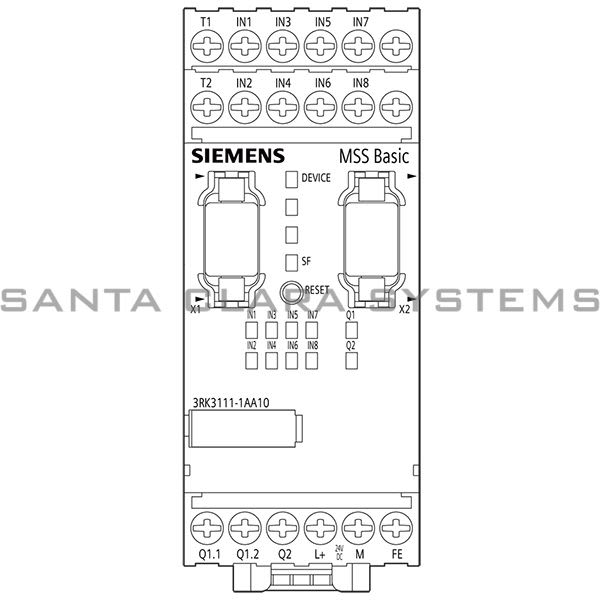Siemens 3RK3111-1AA10 Safety Basic Module Product Image