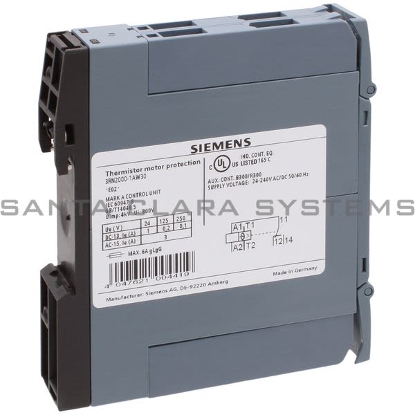 Siemens 3RN2000-1AW30 Motor Protector | 3RN2000-1AW30 Product Image