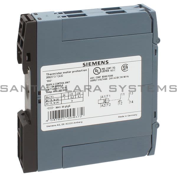 Siemens 3RN2 010-1CA30  Motor Protector | 3RN2010-1CA30 Product Image