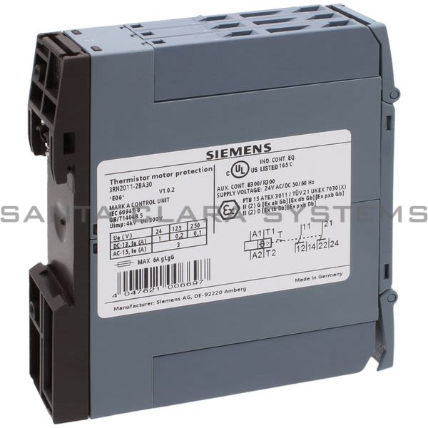 Siemens 3RN2011-2BA30 Motor Protector | 3RN2011-2BA30 Product Image
