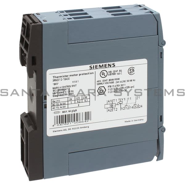 Siemens 3RN2012-1BA30 Motor Protection Relay | 3RN2012-1BA30 Product Image