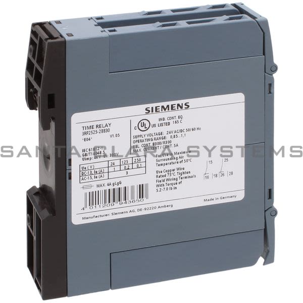 Siemens 3RP2525-2BB30 Timing Relay | 3RP2525-2BB30 Product Image