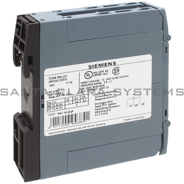 Siemens 3RP2560-2SW30 Timing Relay | 3RP2560-2SW30 Product Image