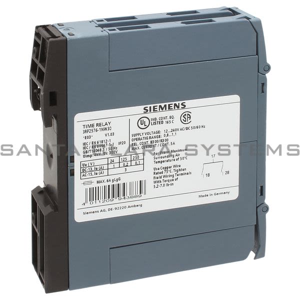 Siemens 3RP2576-1NW30 Timing Relay | Sirius | 3RP2576-1NW30 Product Image