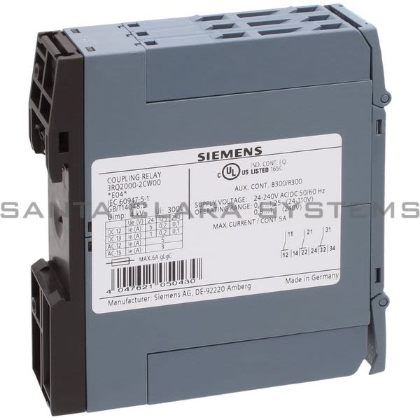 Siemens 3RQ2000-2CW00 Coupling Relay Product Image