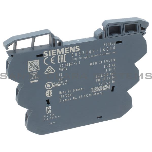 Siemens 3RS7 002-1AE00  Signal Converter | 3RS7002-1AE00 Product Image