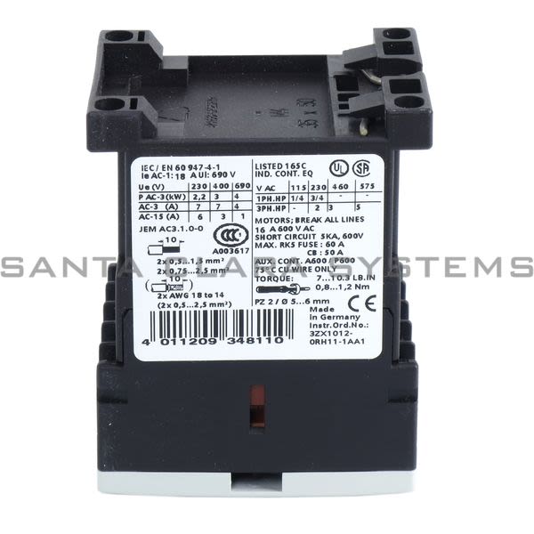 Siemens 3RT1015-1AK61 Contactor Product Image