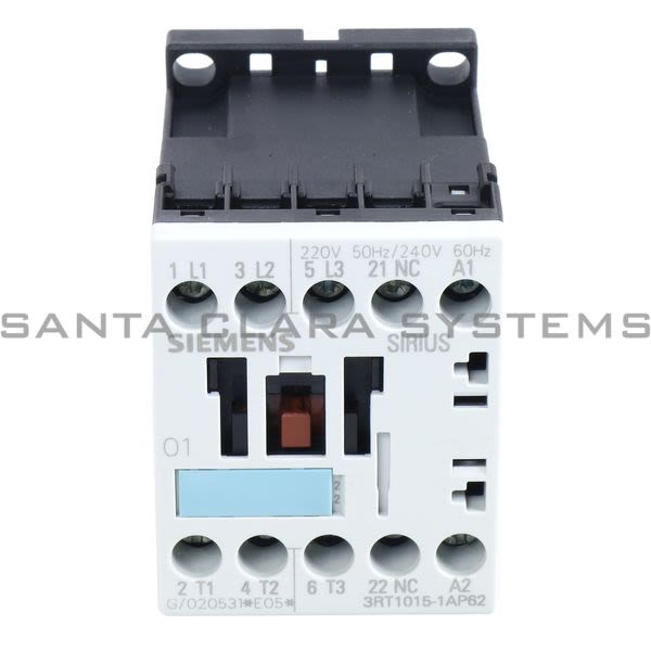 Siemens 3RT1015-1AP62 Contactor | Sirius | 3RT1015-1AP62 Product Image