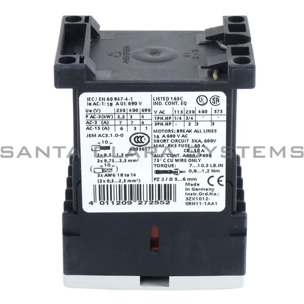 Siemens 3RT1015-1BB42 Contactor | Sirius | 3RT1015-1BB42 Product Image