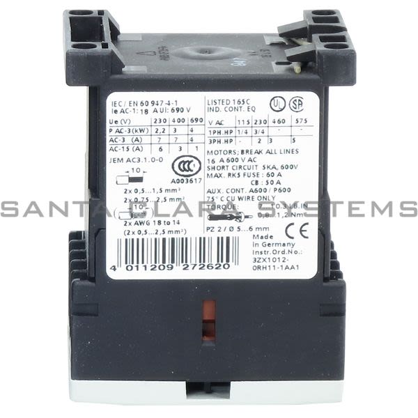 Siemens 3RT1015-1KB41 Contactor Product Image