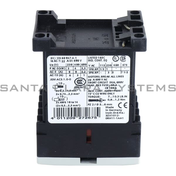 Siemens 3RT1016-1AF02 Contactor Product Image