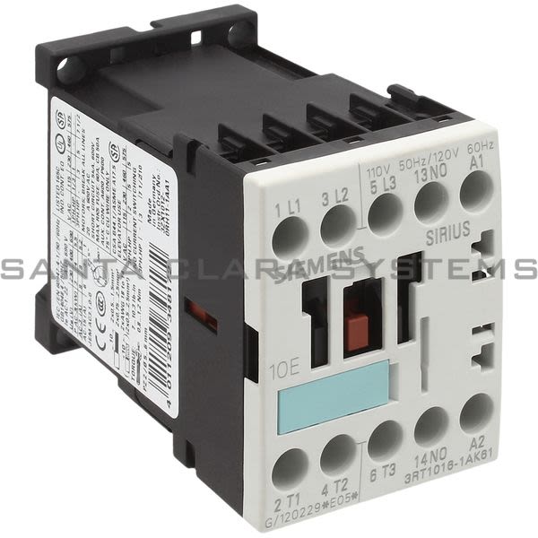 Siemens 3RT1016-1AK61 Contactor Product Image