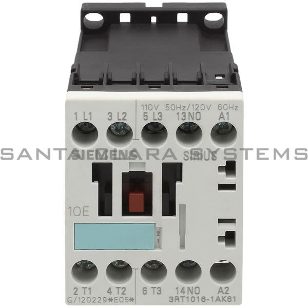 Siemens 3RT1016-1AK61 Contactor Product Image