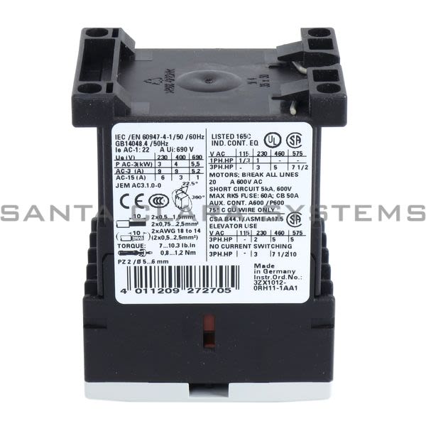Siemens 3RT1016-1BB41 Contactor | Sirius | 3RT1016-1BB41 Product Image