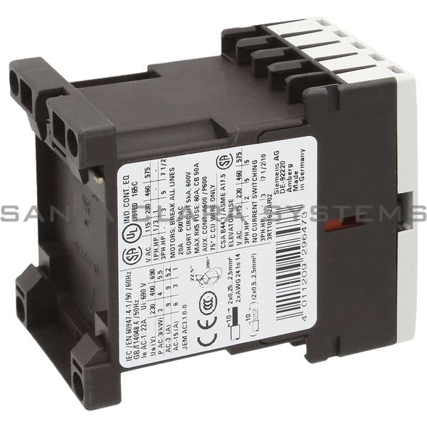 Siemens 3RT1016-2AF02 Contactor | Sirius | 3RT1016-2AF02 Product Image
