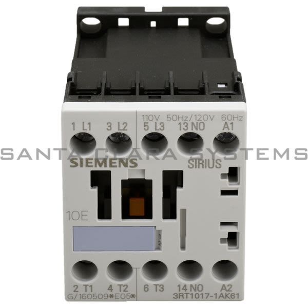 Siemens 3RT1017-1AK61 Contactor Product Image