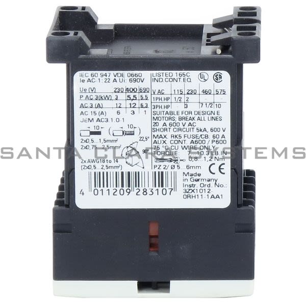 Siemens 3RT1017-1AK62 Contactor Product Image