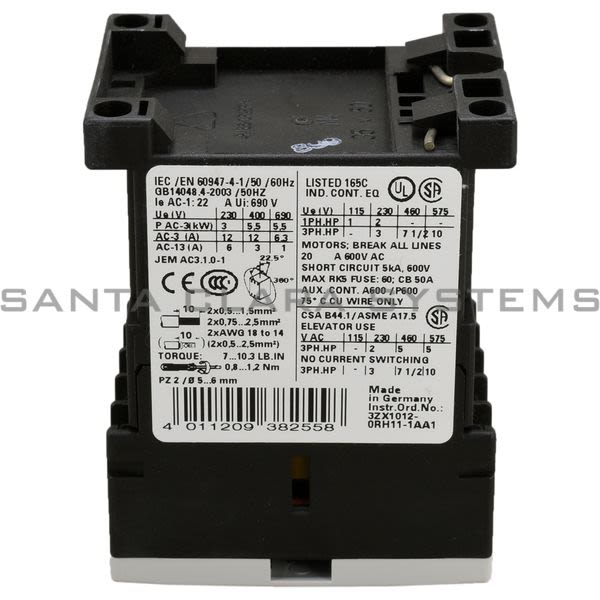 Siemens 3RT1017-1AM21 Contactor | Sirius | 3RT1017-1AM21 Product Image