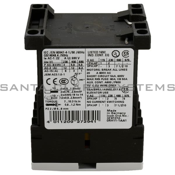 Siemens 3RT1017-1KB41 Contactor Product Image
