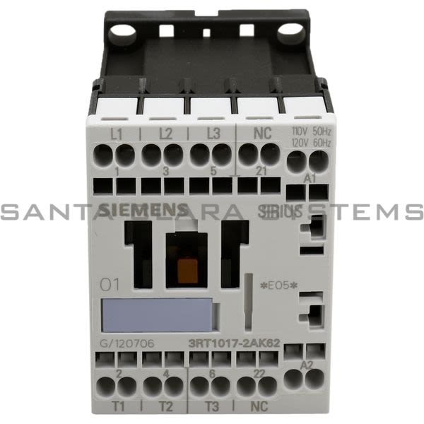 Siemens 3RT1017-2AK62 Contactor Product Image