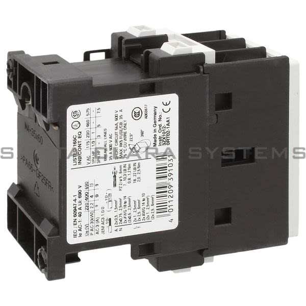 Siemens 3RT1023-1BF40 Contactor Product Image