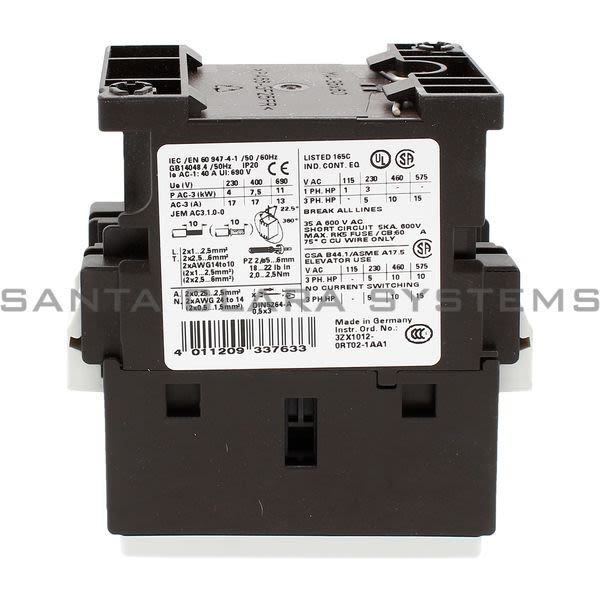 Siemens 3RT1025-3AG20 Contactor Product Image
