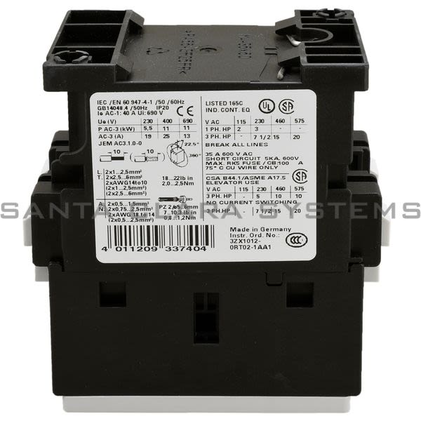 Siemens 3RT1026-1AC20 Contactor | Sirius | 3RT1026-1AC20 Product Image