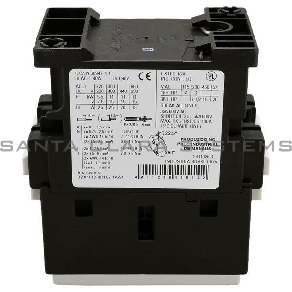 Siemens 3RT1026-1AR60 Contactor Product Image