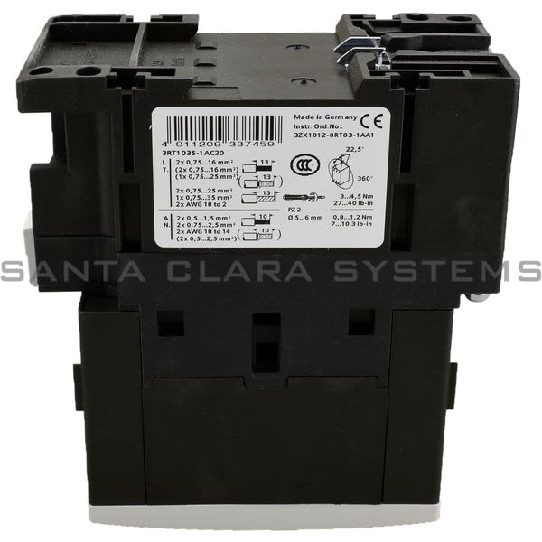 Siemens 3RT1035-1AC20 Contactor | Sirius | 3RT1035-1AC20 Product Image