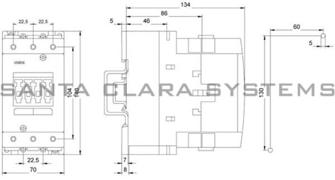 Siemens 3RT1044-1AF00 Contactor Product Image