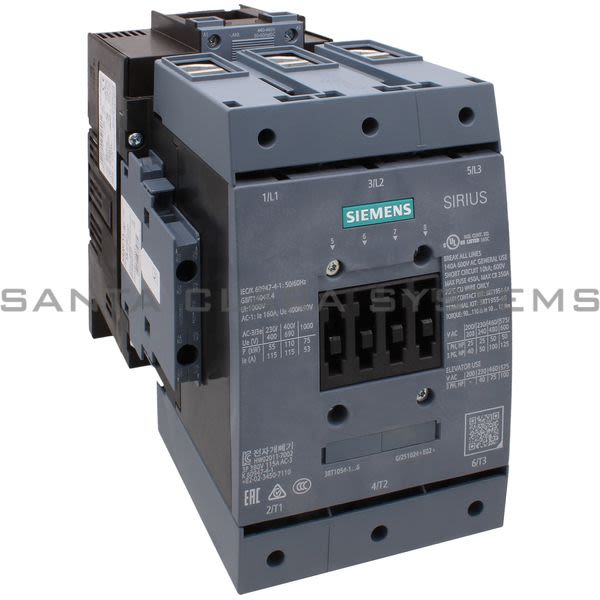 Siemens 3RT1054-1AR36 Contactor Product Image