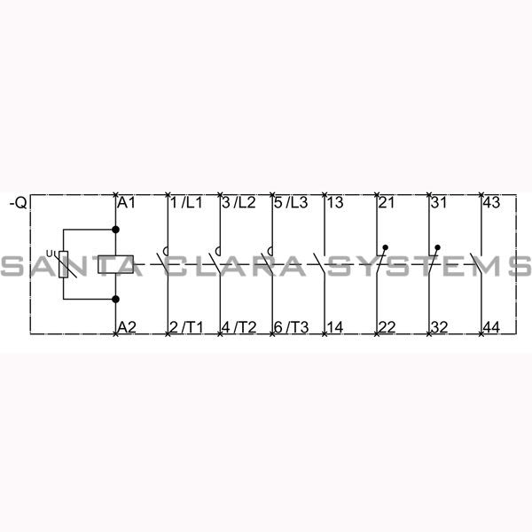 Siemens 3RT1054-6AM36 Contactor Product Image