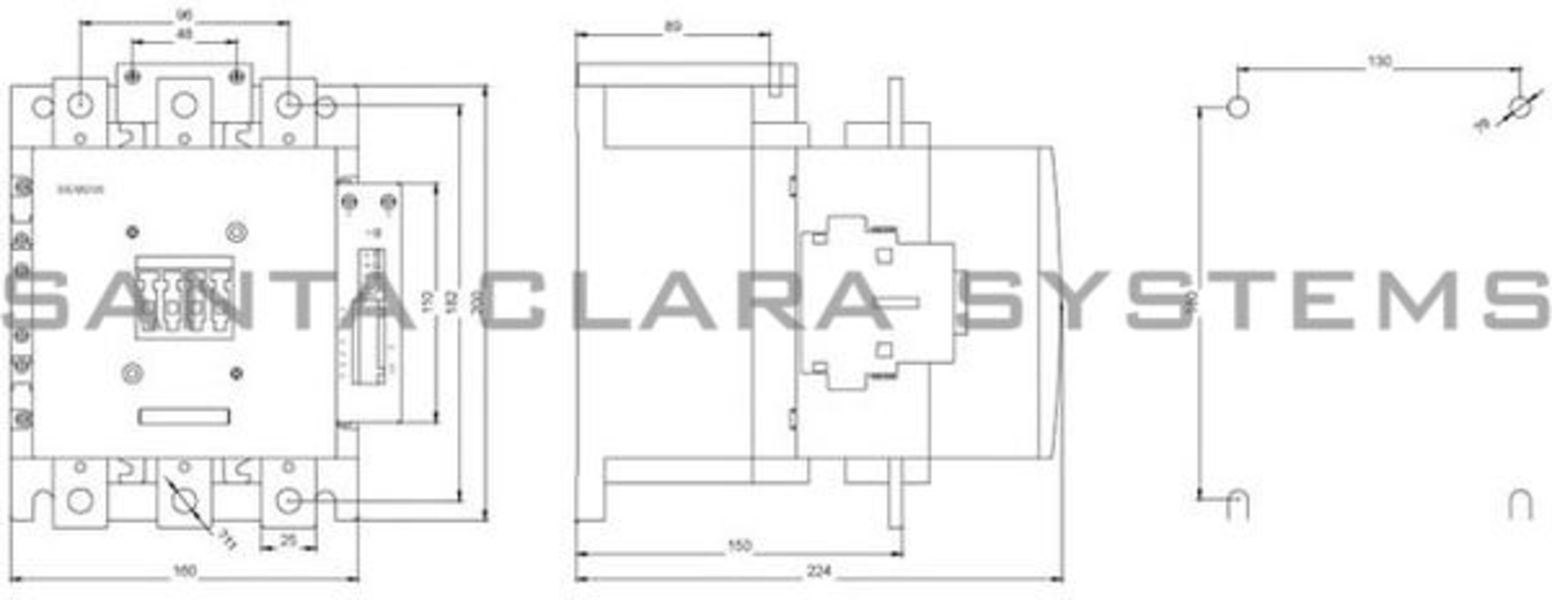 Siemens 3RT1075-6PF35 Contactor | Sirius | 3RT1075-6PF35 Product Image